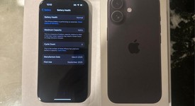 Mint
													Apple iPhone 16 - Unlocked, Black, 128 GB, A3081, photo 1 of 6