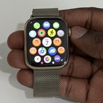 Good Apple Watch Series 8 45mm - Unlocked, Gold, A2774 - Cellular, Stainless