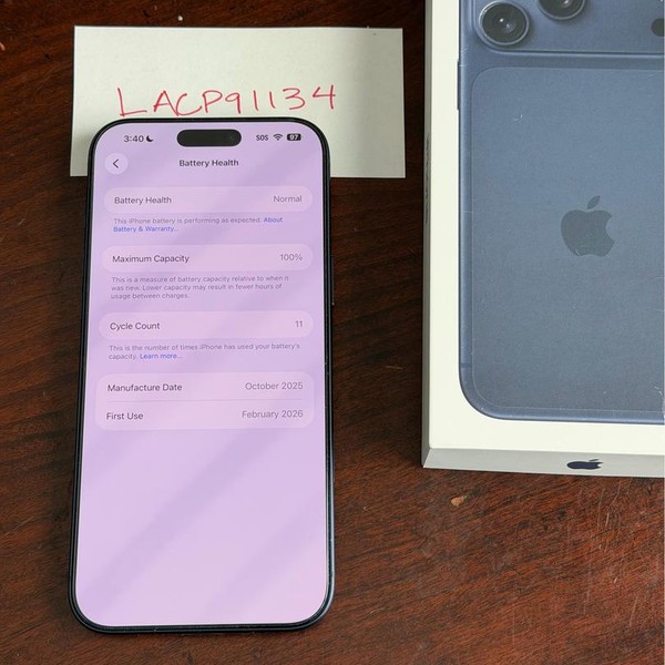 Apple iPhone 17 Pro Max - Unlocked, 2 TB, Deep Blue, A3257