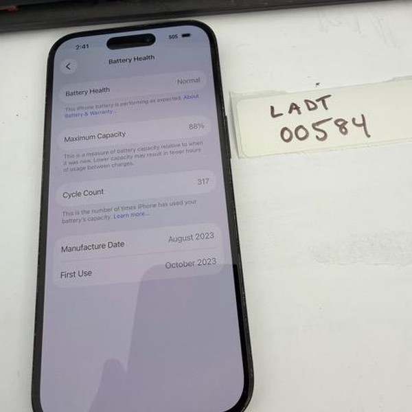 Apple iPhone 15 - Unlocked, 128 GB, Black, A2846