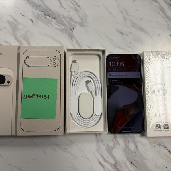 Google Pixel 9 Pro XL - T-Mobile, 256 GB, Porcelain, 16 GB, GGX8B