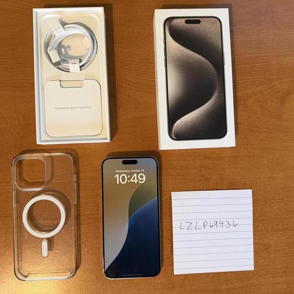 Apple iPhone 15 Pro Max - Verizon, 256 GB, Natural, A2849