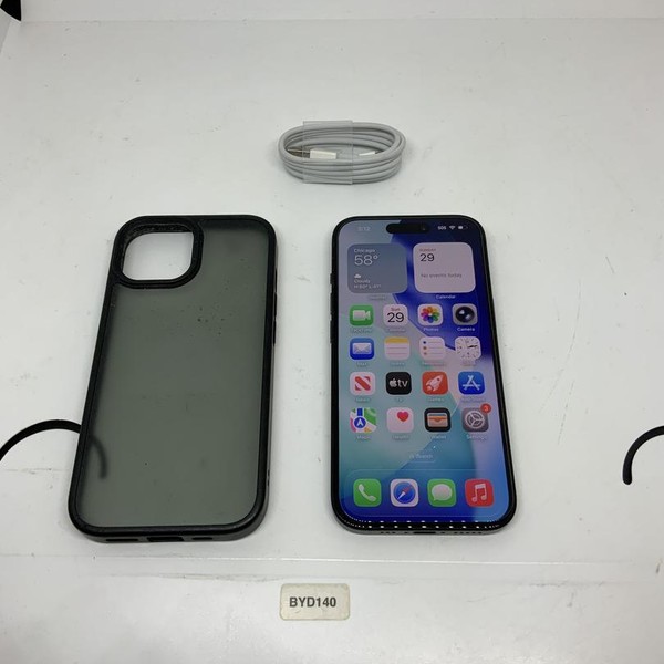 Apple iPhone 15 - Unlocked, 128 GB, Black, A2846