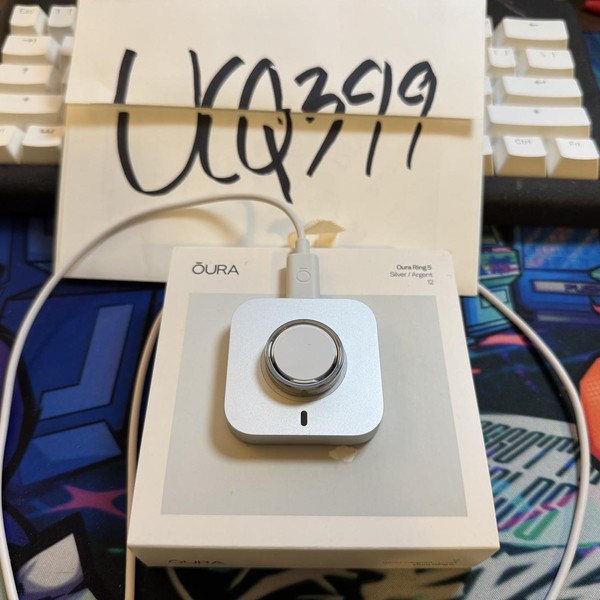 Oura Ring Gen 5 - Silver, Size 12