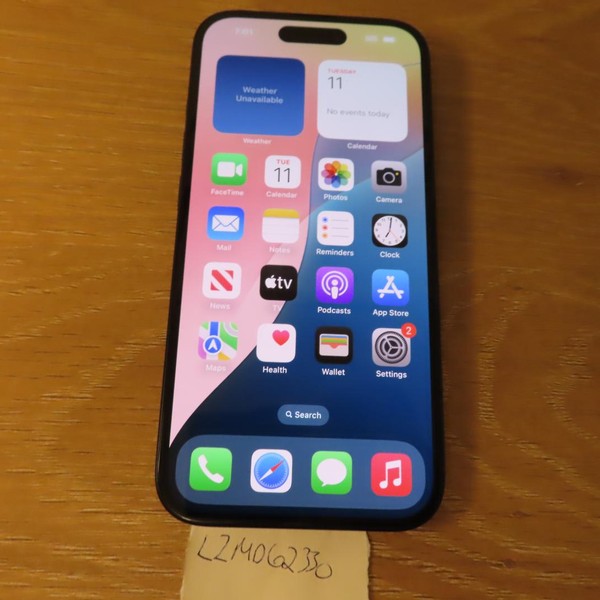 Apple iPhone 15 - Unlocked, 128 GB, Black, A2846