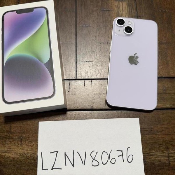 Apple iPhone 14 - Unlocked, 128 GB, Purple, A2649
