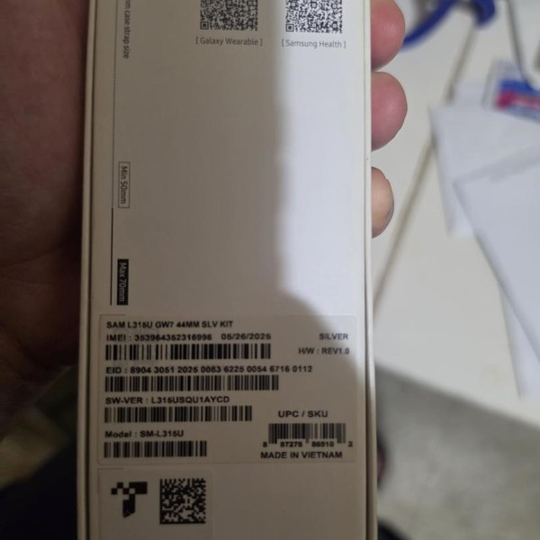 Samsung Galaxy Watch7 - Unlocked, Silver, SM-L315U, 44mm