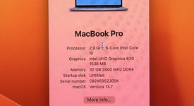 Good
													MacBook Pro 2018 (With Touch Bar) - 15" - I9, Silver, 1 TB, 32 GB, photo 5 of 18