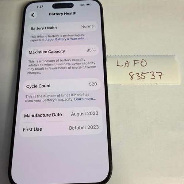 Apple iPhone 15 Pro Max - Unlocked, 256 GB, Blue, A2849