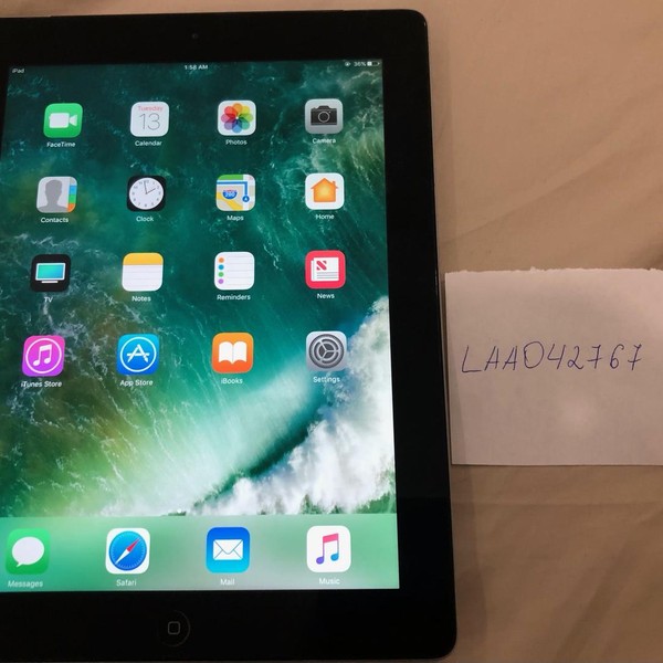 Apple iPad 4 - Wi-Fi, 64 GB, Black, A1458