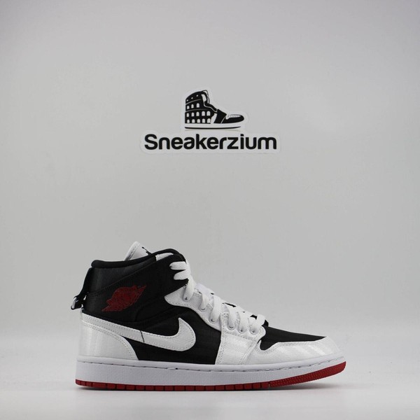 Jordan 1 Mid SE Utility Canvas White Black Gym Red (Women's) - 12