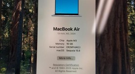 Mint
													MacBook Air 2024 (M3) - 13" - Apple M3, Starlight, 512 GB, 16 GB, 10-core GPU, photo 2 of 11