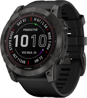 Garmin Fenix 7X - Black, Solar Sapphire