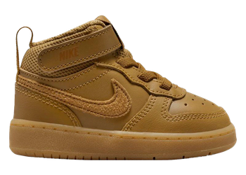 Nike Court Borough Mid 2 Wheat Black Gum Light Brown (TD) for sale