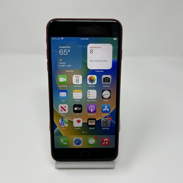 Apple iPhone 8 Plus - Unlocked, 256 GB, Red, A1864