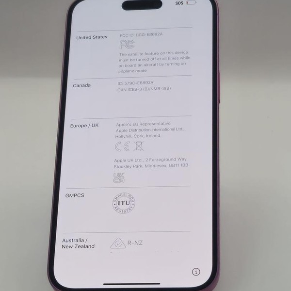 Apple iPhone 16 Plus - AT&T, 128 GB, Pink, A3082