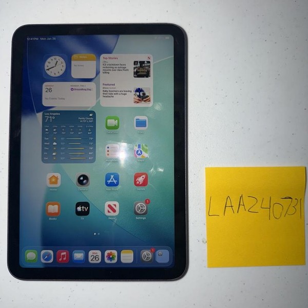 Apple iPad Mini 6th Gen - Wi-Fi, 64 GB, Purple, A2567