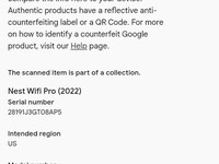 Google Nest Wifi Pro 6e Mesh Router