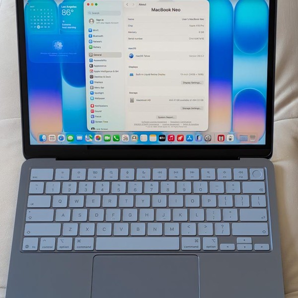 MacBook Neo 2026 - 512 GB, Indigo, 8 GB, Apple A18 Pro