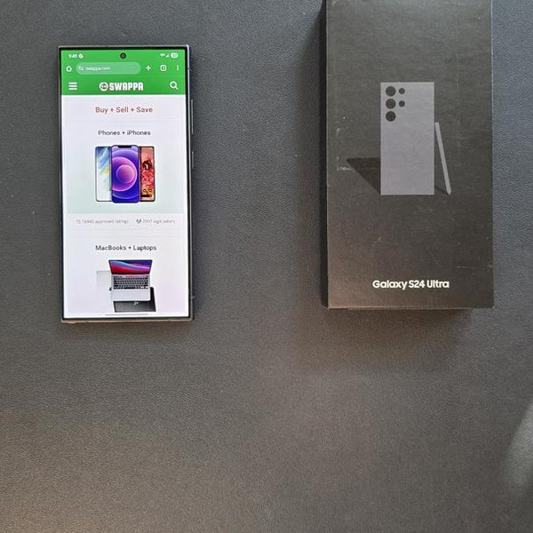 Samsung Galaxy S24 Ultra - Unlocked, Black, 512 GB, 12 GB, SM-S928U1