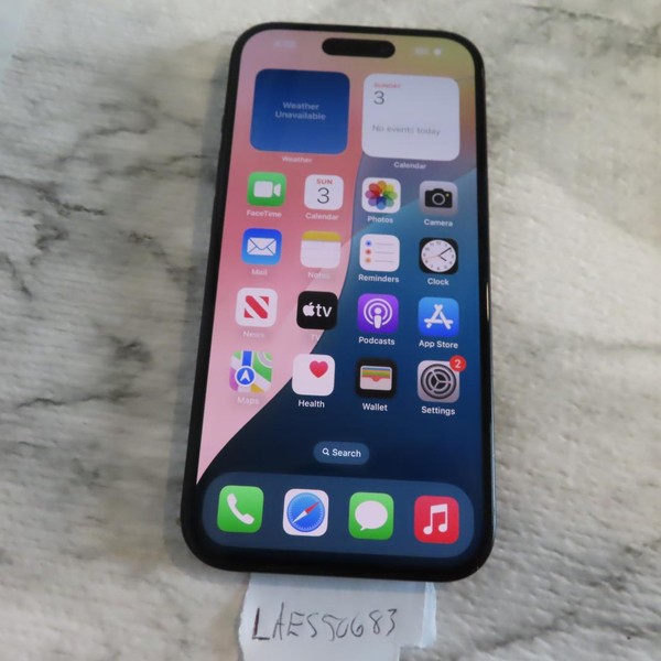 Apple iPhone 15 - Unlocked, 128 GB, Black, A2846