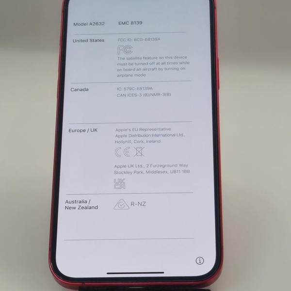 Apple iPhone 14 Plus - Unlocked, 128 GB, Red, A2632