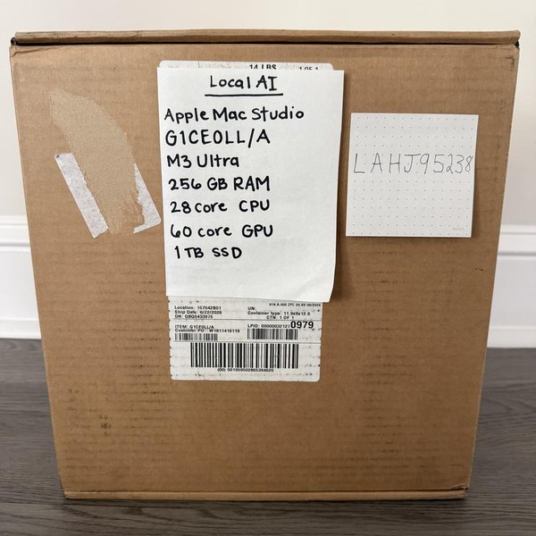 Mac Studio 2025 - 1 TB, 256 GB, Apple M3 Ultra 28-core