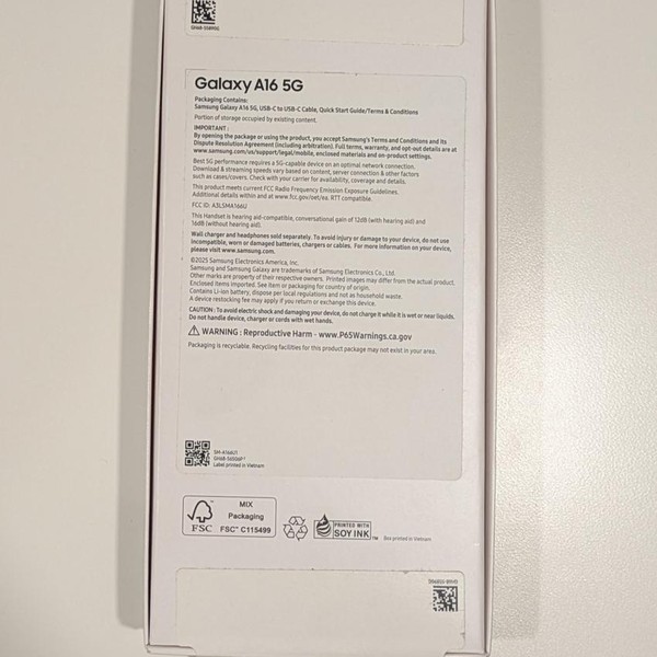 Samsung Galaxy A16 5G - Unlocked, 128 GB, Blueblack, 4 GB