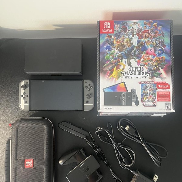 Nintendo Switch - OLED - 64 GB, Black, Super Smash Bros.