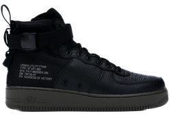SF Air Force 1 Mid Black Dark Hazel for sale