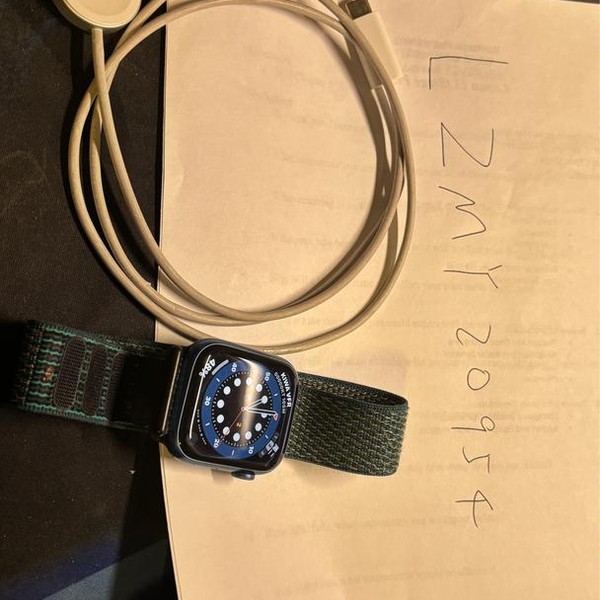 Apple Watch Series 7 45mm - Blue, A2474 - GPS, Aluminum