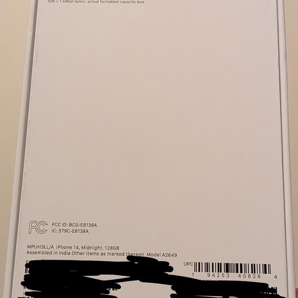 Apple iPhone 14 - Metro by T-Mobile, 128 GB, Midnight, A2649