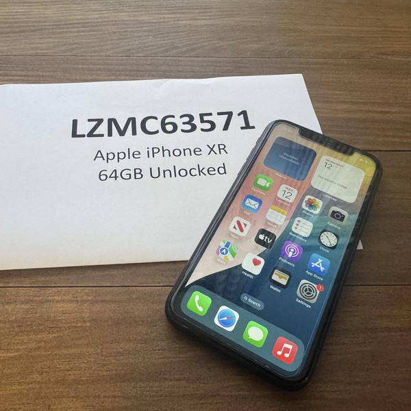 Apple iPhone Xr - Unlocked, 64 GB, Black, A1984