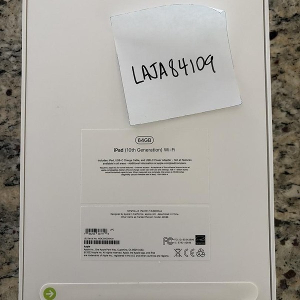 Apple iPad (10th Gen) - Wi-Fi, 64 GB, Blue, A2696