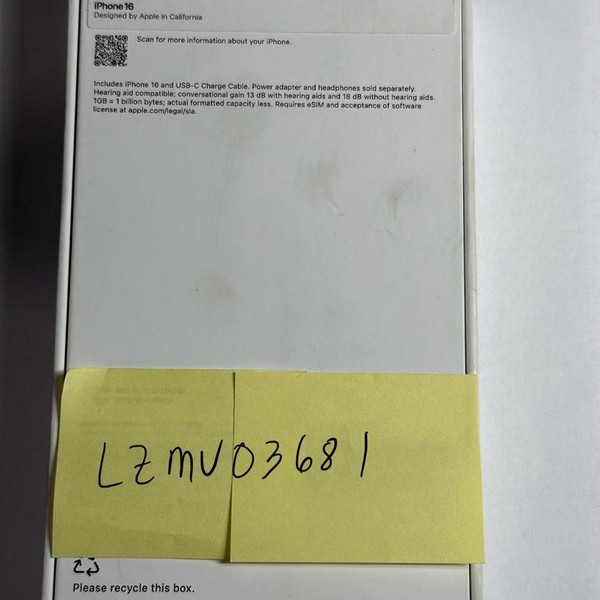 Apple iPhone 16 - T-Mobile, 128 GB, Pink, A3081