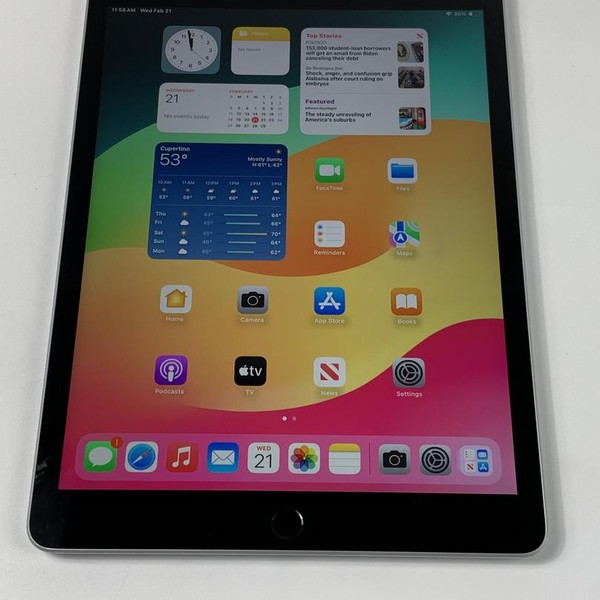 Apple iPad 9th Gen - Unlocked, Silver, 64 GB, A2603