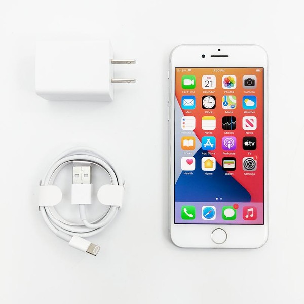 Apple iPhone 8 - AT&T, 128 GB, Silver, A1905, GSM