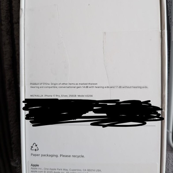 Apple iPhone 17 Pro - Unlocked, 256 GB, Silver, A3256