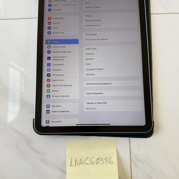 Apple iPad Air 4th Gen - Wi-Fi, 256 GB, Green, A2316