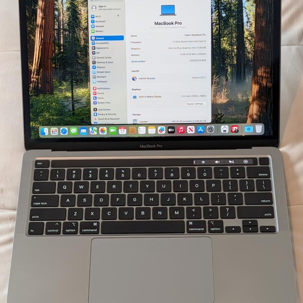 MacBook Pro 2020 - 13 inch - 512 GB, Gray, 8 GB, Intel Core i5