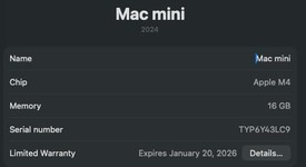 Mint
													Mac Mini 2024 - Apple M4, 256 GB, 16 GB, photo 1 of 4