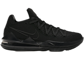 Nike LeBron 17 Low Triple Black for sale