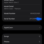 Mint Apple Watch Ultra 2 49mm - Unlocked, Black, A2986
