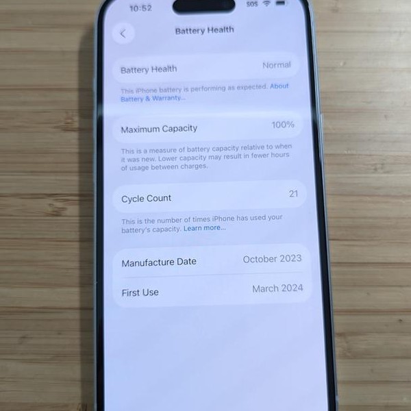 Apple iPhone 15 - Unlocked, 128 GB, Blue, A2846