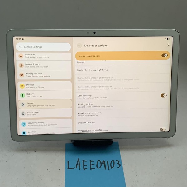 Google Pixel Tablet 11 inch - Wi-Fi, 128 GB, Porcelain, 8 GB, NO Dock