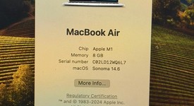 Good
													MacBook Air 2020 - 13" - Apple M1, Silver, 256 GB, 8 GB, photo 4 of 10