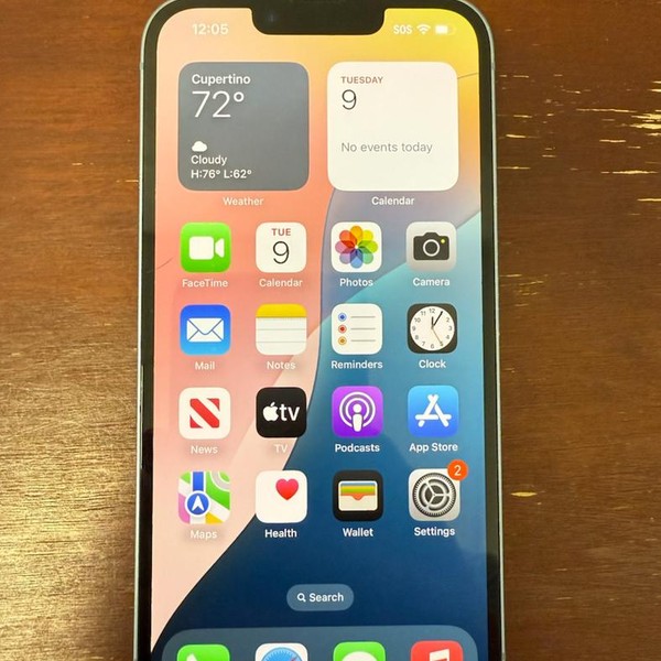 Apple iPhone 14 - Unlocked, 128 GB, Blue, A2649