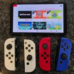 Good Nintendo Switch - OLED - 64 GB, Red & Blue