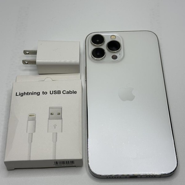 Apple iPhone 13 Pro Max - Unlocked, 128 GB, Silver, A2484