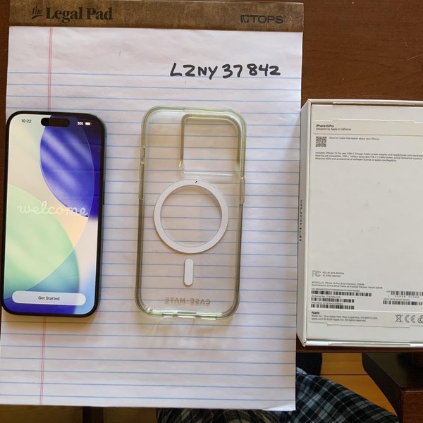 Apple iPhone 15 Pro - T-Mobile, 256 GB, Blue, A2848